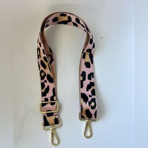 Leopard Print Strap with Gold Accents